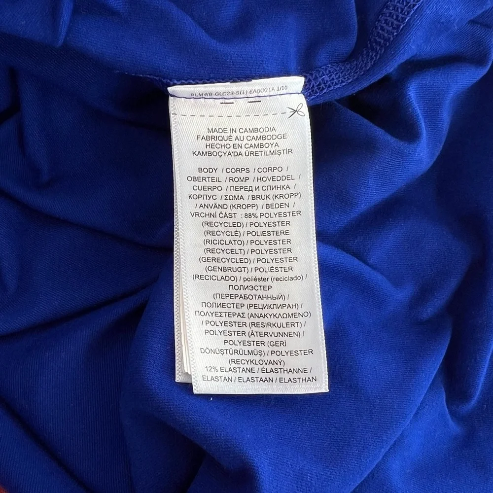 Polo Golf Ralph Lauren Sz XXL Blue‎ 1/4 Zip Wicking Lightweight Raglan Slv Shirt